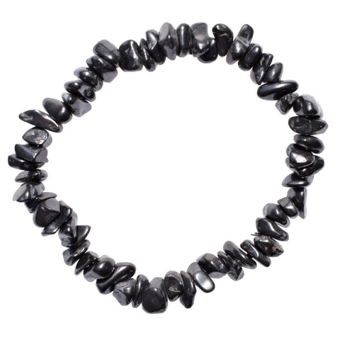 CHARGED Russian Shungite Crystal Chip Bracelet Stretchy ENERGY REIKI SYN 12