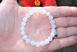 [1] CHARGED Rainbow Moonstone Crystal 6mm Bead Stretchy Bracelet REIKI Energy!