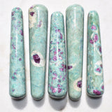 Charged Himalayan Ruby Fuchsite Massage Wand Crystal Healing Energy ~70g