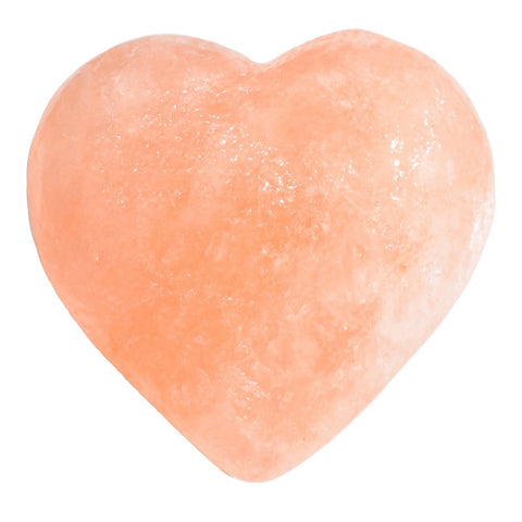 CHARGED Himalayan Sea Salt Crystal Heart Hand-Carved Peaceful Energy WOW!