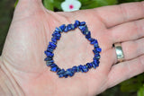 Premium CHARGED Lapis Lazuli Crystal Chip Stretchy Bracelet REIKI Energy