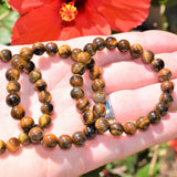 Premium CHARGED Golden Tiger Eye Crystal 8mm Bead Bracelet Stretchy ENERGY REIKI