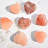 CHARGED Himalayan Sea Salt Crystal Heart Hand-Carved Peaceful Energy WOW!