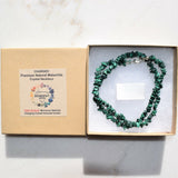 CHARGED Premium Malachite Crystal Chip 18" Necklace Healing Energy REIKI WOW!!!