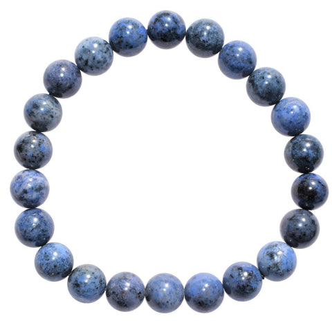 CHARGED Polished Natural Dumortierite Bracelet Stretchy HEALING ENERGY REIKI