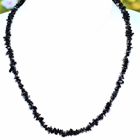 CHARGED  Himalayan Black Tourmaline Necklace 36" Healing Energy REIKI WOW!!!