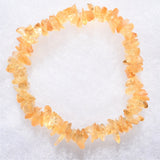 Premium CHARGED Citrine Crystal Chip Stretchy Bracelet Healing REIKI Energy!