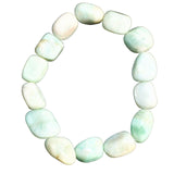 CHARGED Amazonite Crystal Bracelet Tumble Polished Stretchy REIKI Healing Energy