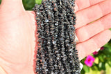 CHARGED Hematite Crystal Chip 18" Necklace Polished ENERGY REIKI