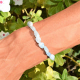 Premium CHARGED Natural Aquamarine Crystal Bracelet Stretchy ENERGY REIKI