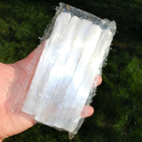 Amazing Pure WHITE Selenite Natural Crystal Wands POWERFUL (4 x 6" Wands)
