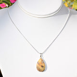 Perfect Pendant Crazy Lace Agate Teardrop Pendant + 20" Chain HAPPY LACE!