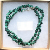 CHARGED Premium Malachite Crystal Chip 18" Necklace Healing Energy REIKI WOW!!!