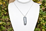 Premium Grade Brazilian Blue Kyanite Crystal Perfect Pendant + 20" Silver Chain