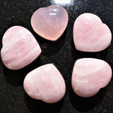 [1] Himalayan Rose Quartz Crystal Puffy Heart / Palm Stone Reiki ZENERGY GEMS