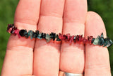 Premium CHARGED Rainbow Tourmaline Crystal Chip Stretchy Bracelet REIKI Energy!