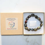 CHARGED Dragon's Blood Jasper Bracelet Tumble Polished Stretchy ENERGY REIKI