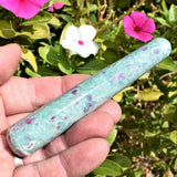 Charged Himalayan Ruby Fuchsite Massage Wand Crystal Healing Energy ~70g