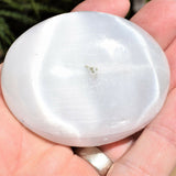 [15] MD 2" SELENITE POCKET PUFFY HEART Healing Crystal Reiki - [2nd Quality]