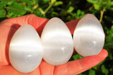 [1] Selenite Crystal Egg of Psychic Awareness POWERFUL ~2.5" 70mm 200grams