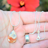 Perfect Pendant Crazy Lace Agate Teardrop Pendant + 20" Chain HAPPY LACE!