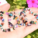 CHARGED Premium Every Crystal Chip Stretchy Bracelet (40+ Crystal Types) REIKI!