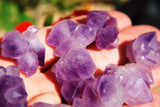 [3] CUTE Tibetan Elestial Amethyst Crystal Clusters Energy Healing Reiki ~150cts