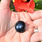 VERY RARE BLUE HEALER Covelite Crystal Hand-cut & Polished with Stand ~33 grams