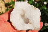 [2] Two x 4" Natural Geode Pairs Crystal Geode Quartz Druze Specimen Moroccan