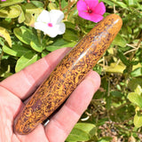 Charged 5" Mariam Jasper (Calligraphy Stone) Crystal Massage Wand Hand-carved