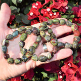 CHARGED Dragon's Blood Jasper Bracelet Tumble Polished Stretchy ENERGY REIKI