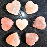 CHARGED Himalayan Sea Salt Crystal Heart Hand-Carved Peaceful Energy WOW!