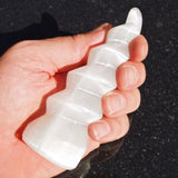 4.0" Spiral Tower of Peace Selenite Healing Crystal 252g [1] : ZENERGY GEMS