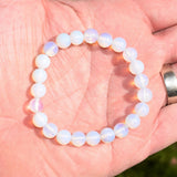 Premium CHARGED Radiant Opalite Crystal 8mm Stretchy Bracelet PROTECTION