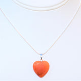 Perfect Pendant Carnelian Agate HEART Pendant + 20" Chain: ZENERGY GEMS