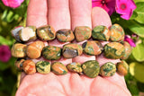 CHARGED Rainforest Rhyolite Crystal Bracelet Polished Stretchy ENERGY REIKI