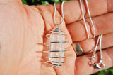 Perfect Pendant Danburite Crystal Pendant + 20" Chain SYN 12 ZENERGY GEMS