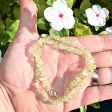 CHARGED Prehnite Crystal 18" Necklace Healing Energy REIKI WOW!!!