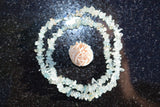 CHARGED Aquamarine Crystal Chip 18" Necklace Healing Energy REIKI WOW!!!