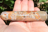 CHARGED Pudding Stone (Rhyolite) 4.0" Massage Wand Crystal Healing REIKI 110g