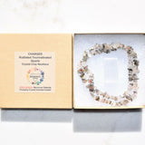 CHARGED 18" Rutilated Tourmalinated Quartz Crystal Chip Necklace REIKI !