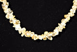 CHARGED Citrine Crystal Chip 18" Necklace Polished ENERGY REIKI