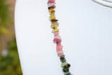 CHARGED Rainbow Tourmaline Crystal 18" Necklace Healing Energy REIKI WOW!!!