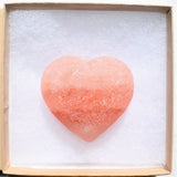 CHARGED Himalayan Sea Salt Crystal Heart Hand-Carved Peaceful Energy WOW!