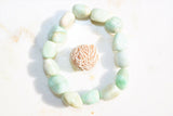 CHARGED Amazonite Crystal Bracelet Tumble Polished Stretchy REIKI Healing Energy