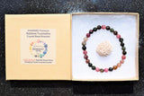 Premium CHARGED Rainbow Tourmaline Crystal 5mm Bead Bracelet Stretchy ENERGY