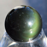 CHARGED Rainbow Obsidian Hand-Polished Sphere Perfect Pendant + 20" Chain