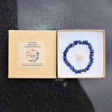 Premium CHARGED Lapis Lazuli Crystal Chip Stretchy Bracelet REIKI Energy