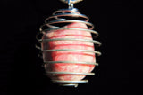 CHARGED Rhodochrosite Crystal Perfect Pendant HEART TEACHER + 20" Silver Chain