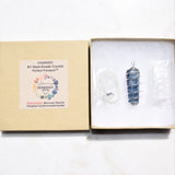 Premium Grade Brazilian Blue Kyanite Crystal Perfect Pendant + 20" Silver Chain